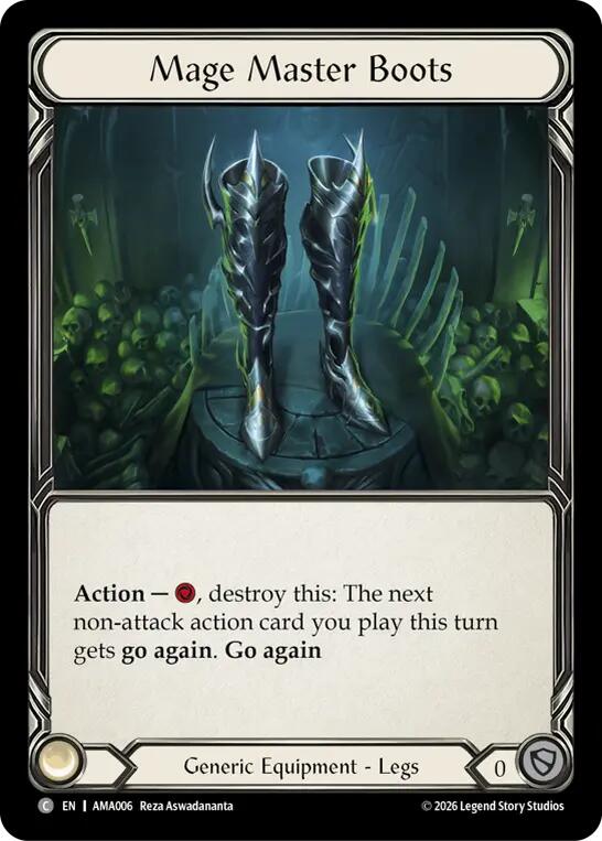 Mage Master Boots [AMA006] (Armory Deck: Malice)  Rainbow Foil