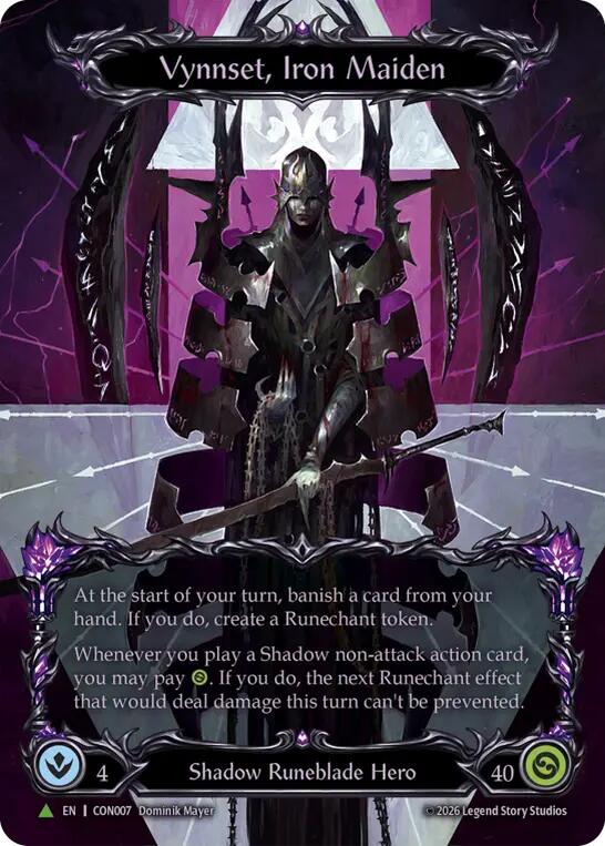 Vynnset, Iron Maiden (Marvel) [CON007] (Promo)  Cold Foil