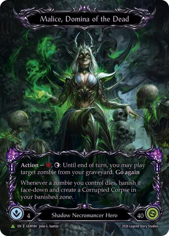 Malice, Domina of the Dead (Marvel) [GEM184] (GEM Pack 6)  Cold Foil