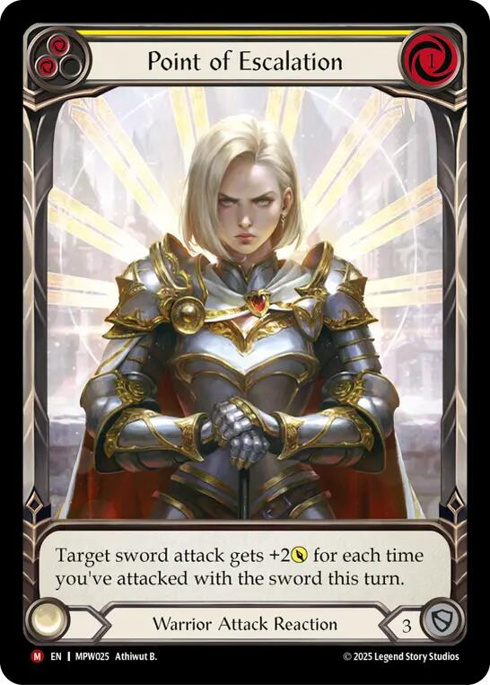 Point of Escalation (Extended Art) [MPW025] (Mastery Pack Warrior)  Rainbow Foil