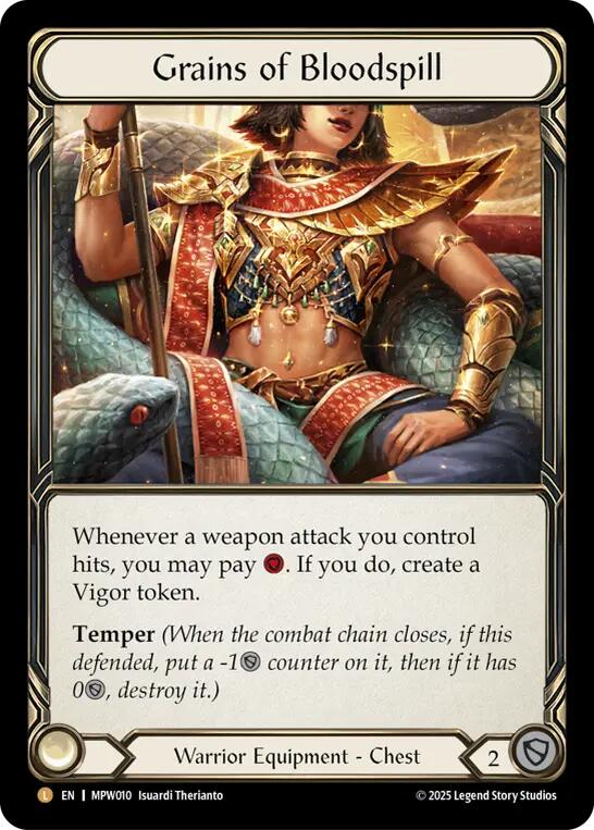 Grains of Bloodspill [MPW010] (Mastery Pack Warrior)  Rainbow Foil