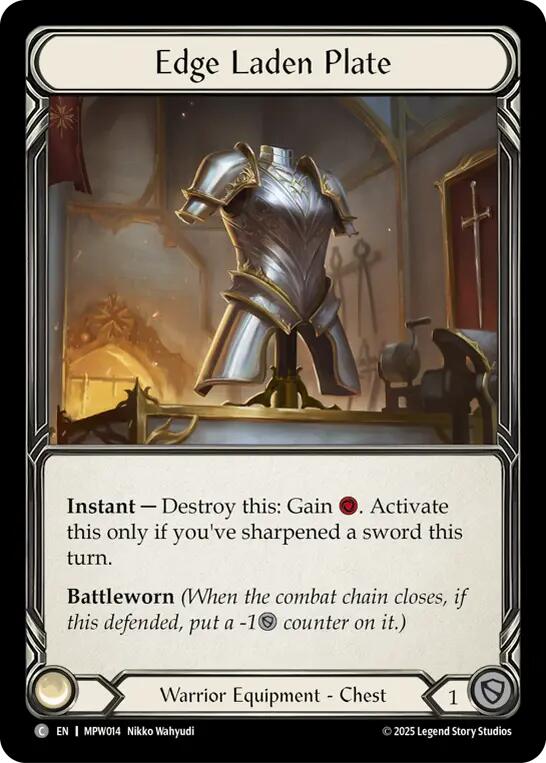 Edge Laden Plate [MPW014] (Mastery Pack Warrior)