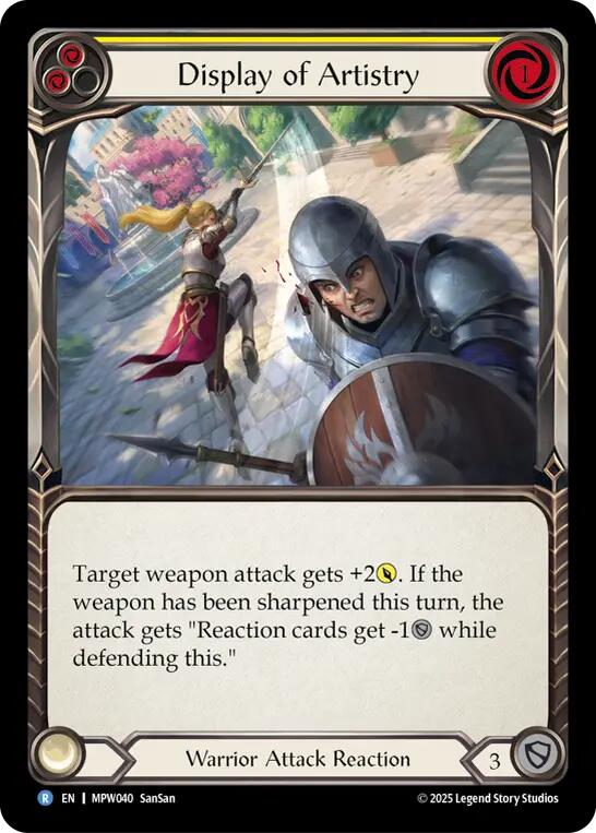 Display of Artistry (Yellow) [MPW040] (Mastery Pack Warrior)