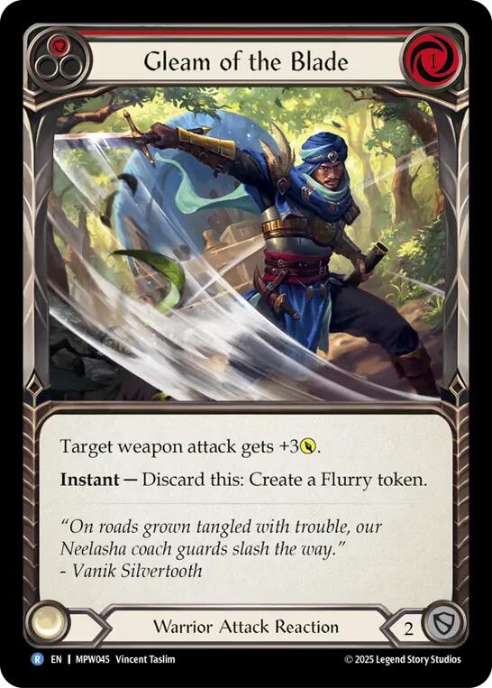Gleam of the Blade (Red) [MPW045] (Mastery Pack Warrior)