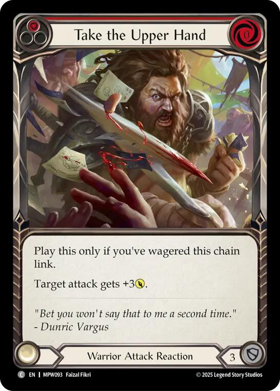 Take the Upper Hand (Red) [MPW093] (Mastery Pack Warrior)
