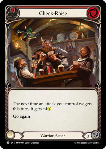 Check-Raise (Red) [MPW099] (Mastery Pack Warrior)