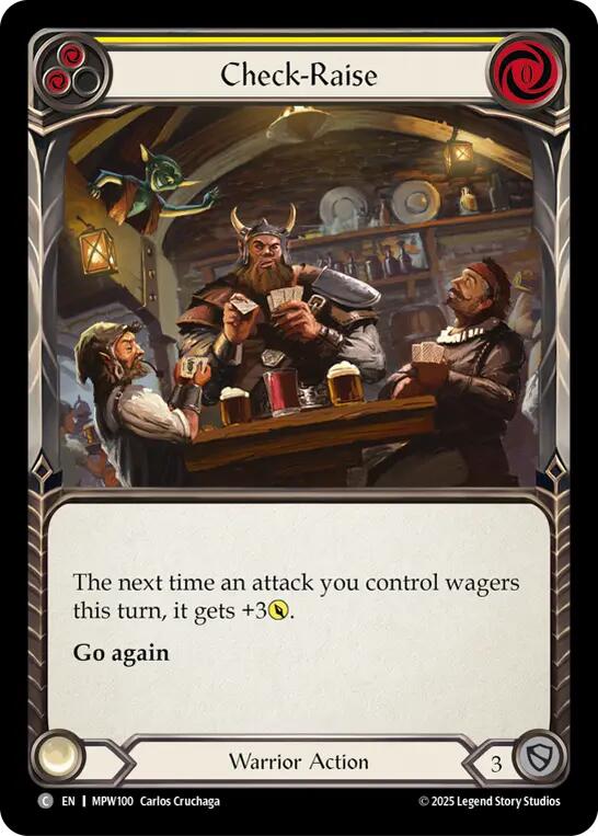 Check-Raise (Yellow) [MPW100] (Mastery Pack Warrior)