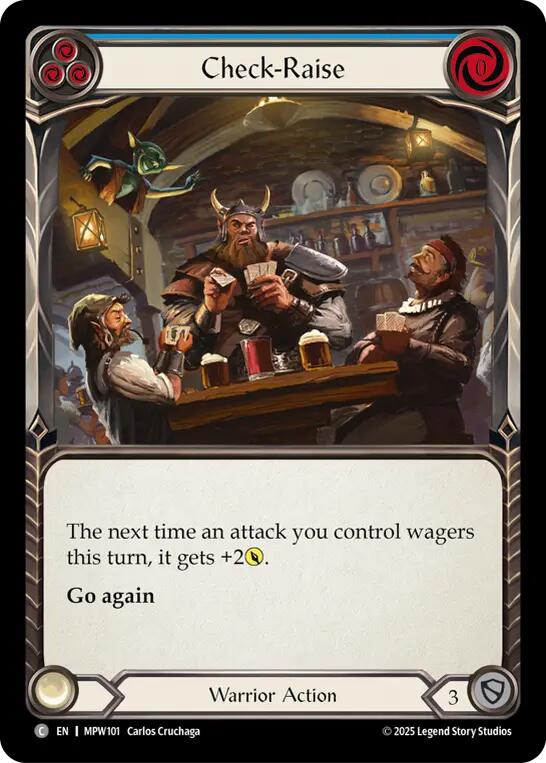 Check-Raise (Blue) [MPW101] (Mastery Pack Warrior)