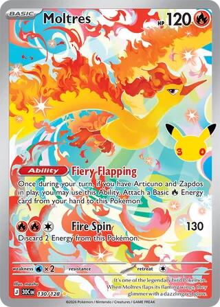 Moltres - 130/128 [Mega Evolution: 30th Celebration]