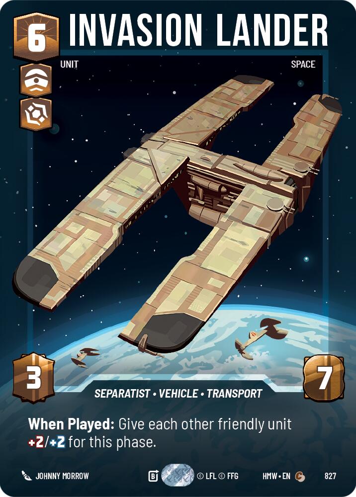 Invasion Lander (827) (Prestige) (827) [Homeworlds]