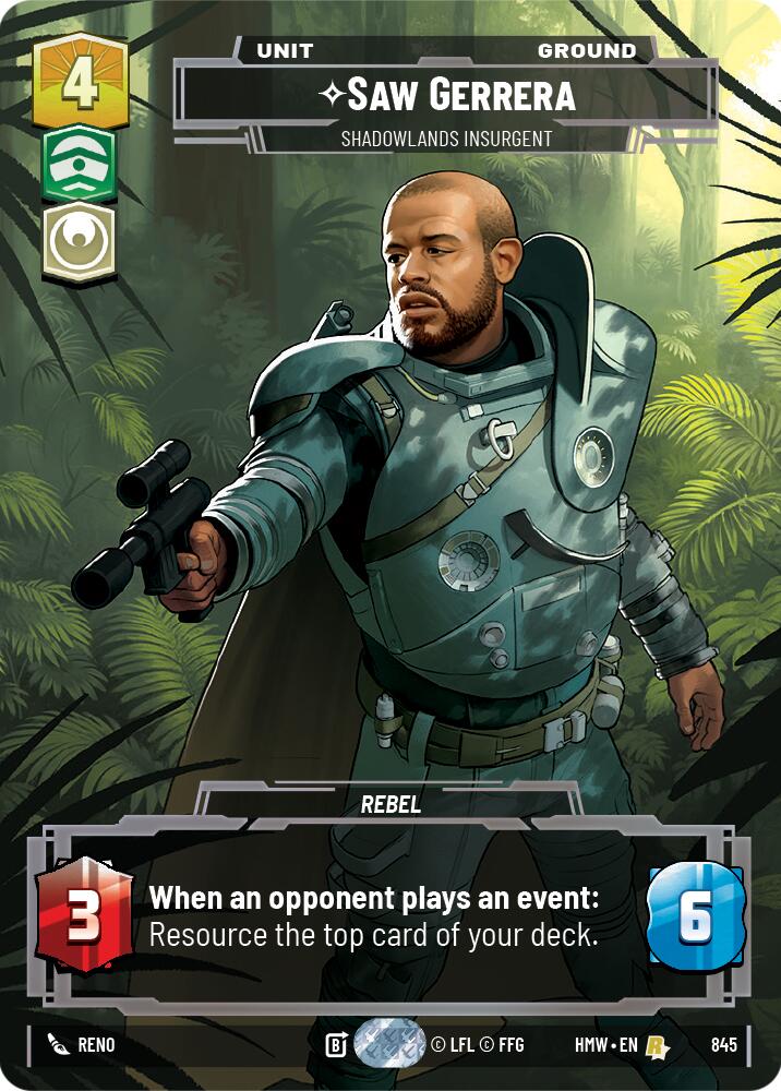 Saw Gerrera - Shadowlands Insurgent (845) (Prestige) (845) [Homeworlds]