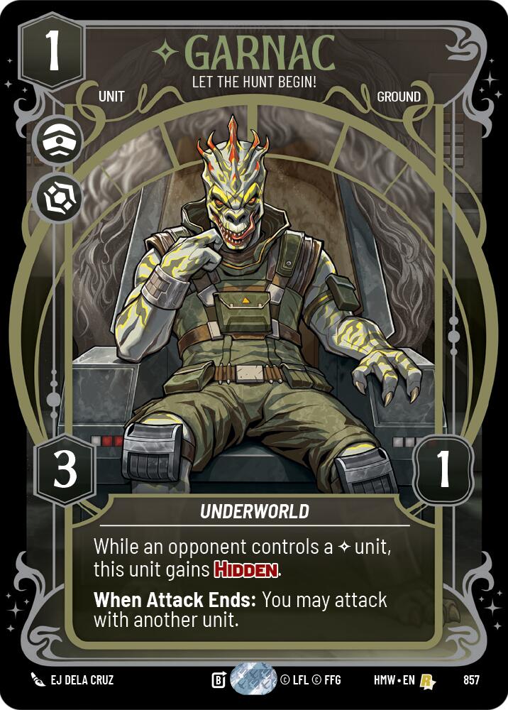 Garnac - Let the Hunt Begin! (857) (Prestige Foil) (857) [Homeworlds]