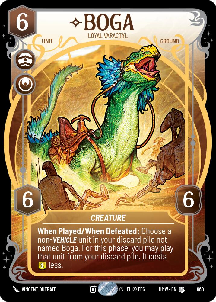 Boga - Loyal Varactyl (860) (Prestige Foil) (860) [Homeworlds]