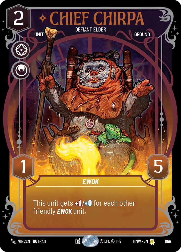 Chief Chirpa - Defiant Elder (866) (Prestige Foil) (866) [Homeworlds]