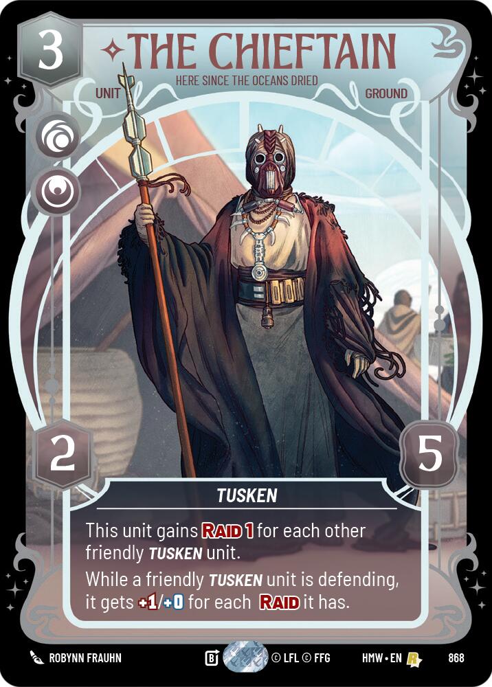 The Chieftain - Here Since the Oceans Dried (868) (Prestige Foil) (868) [Homeworlds]