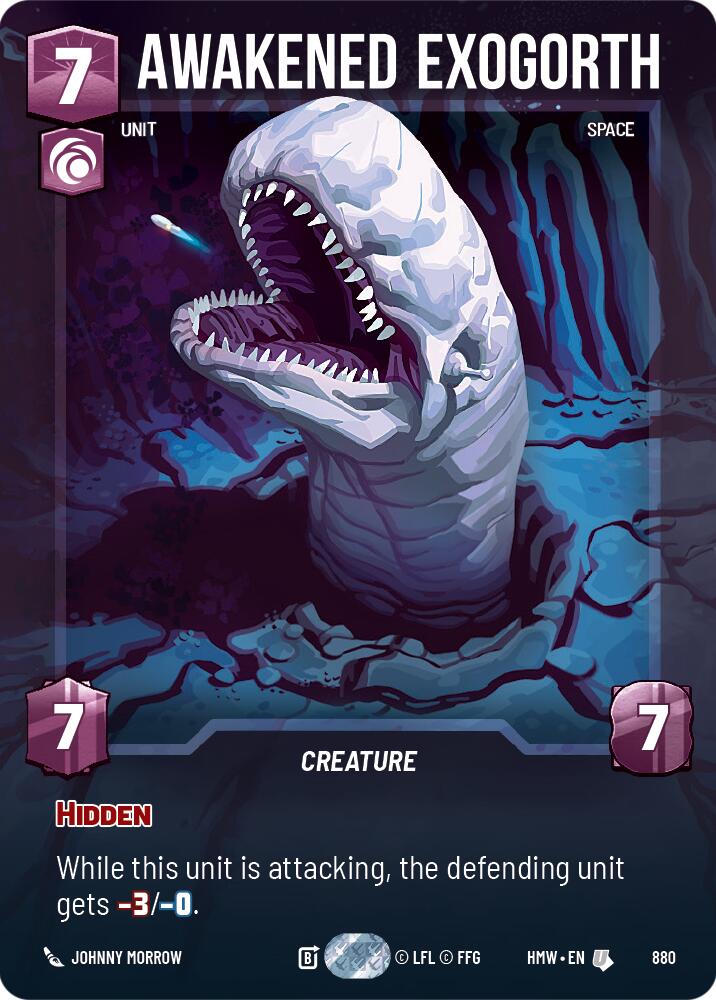 Awakened Exogorth (880) (Prestige Foil) (880) [Homeworlds]