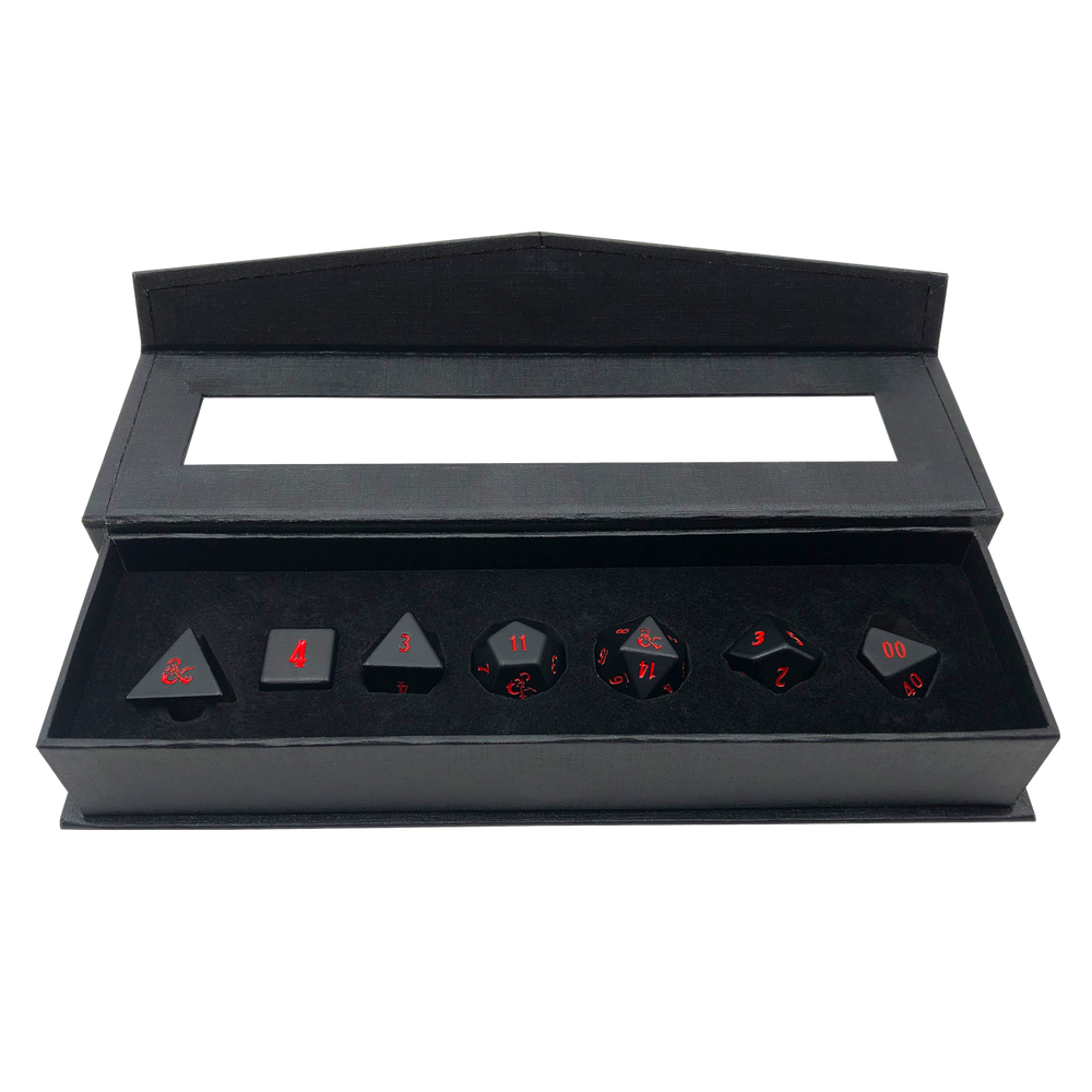 Ultra PRO: Heavy Metal Dice - 7-Dice Set (Dungeons & Dragons)