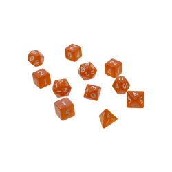Ultra PRO: 11-Dice Set - Eclipse (Pumpkin Orange)