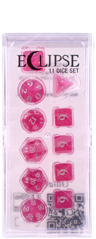 Ultra PRO: 11-Dice Set - Eclipse (Hot Pink)