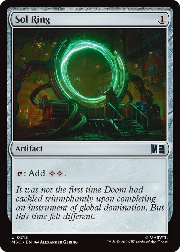 Sol Ring (0213) (Surge Foil) [Marvel Super Heroes Commander]