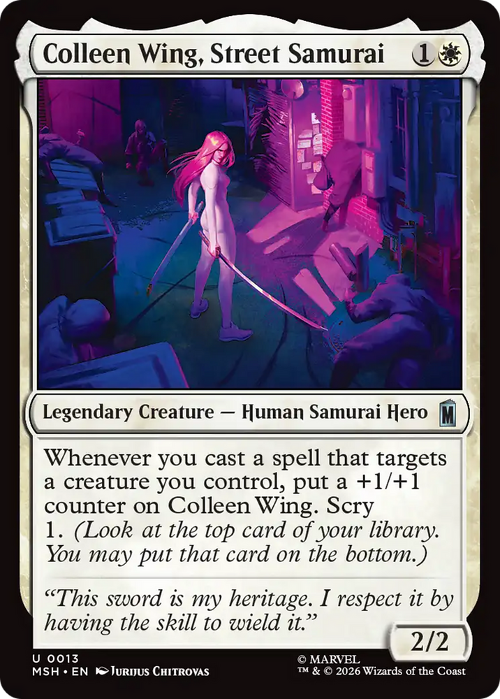 Colleen Wing, Street Samurai [Marvel Super Heroes]