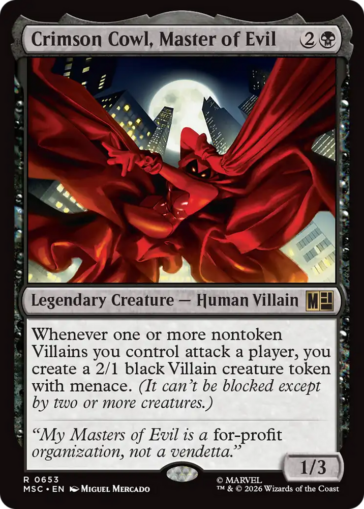 Crimson Cowl, Master of Evil [Marvel Super Heroes Commander]