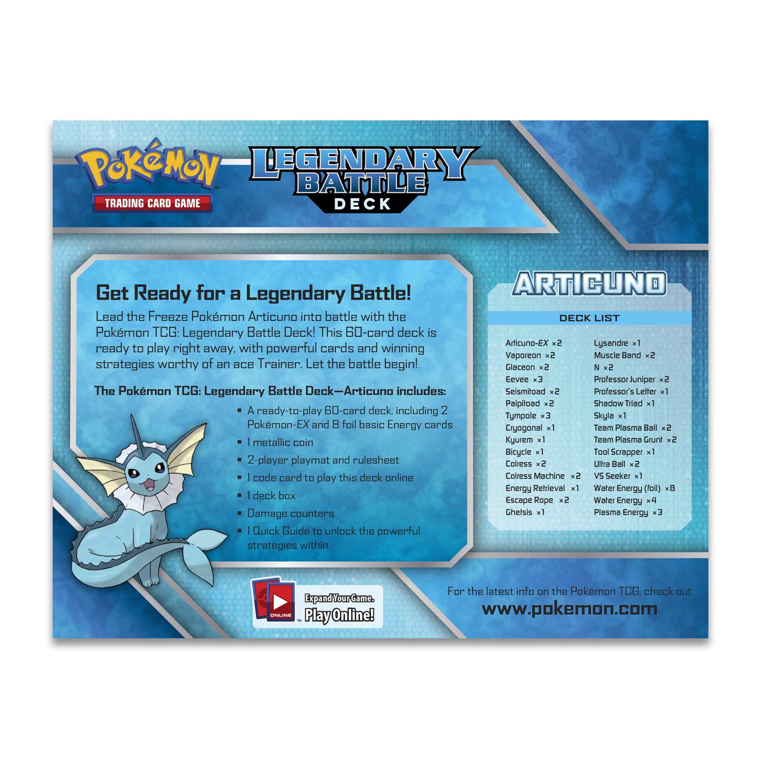 XY: Steam Siege - Legendary Battle Deck (Articuno)