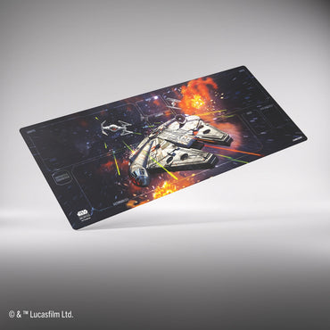 Star Wars Unlimited: Extra-wide Playmat with play zones - Millenium Falcon