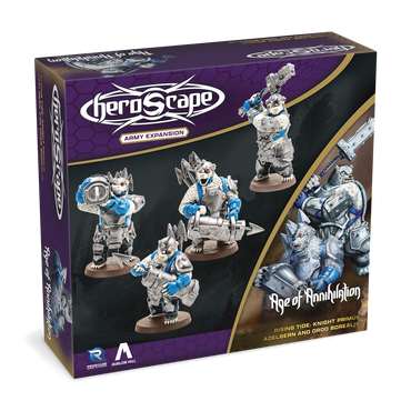 Heroscape: Rising ride: Knight Primus Adelbern and Ordo Borealis