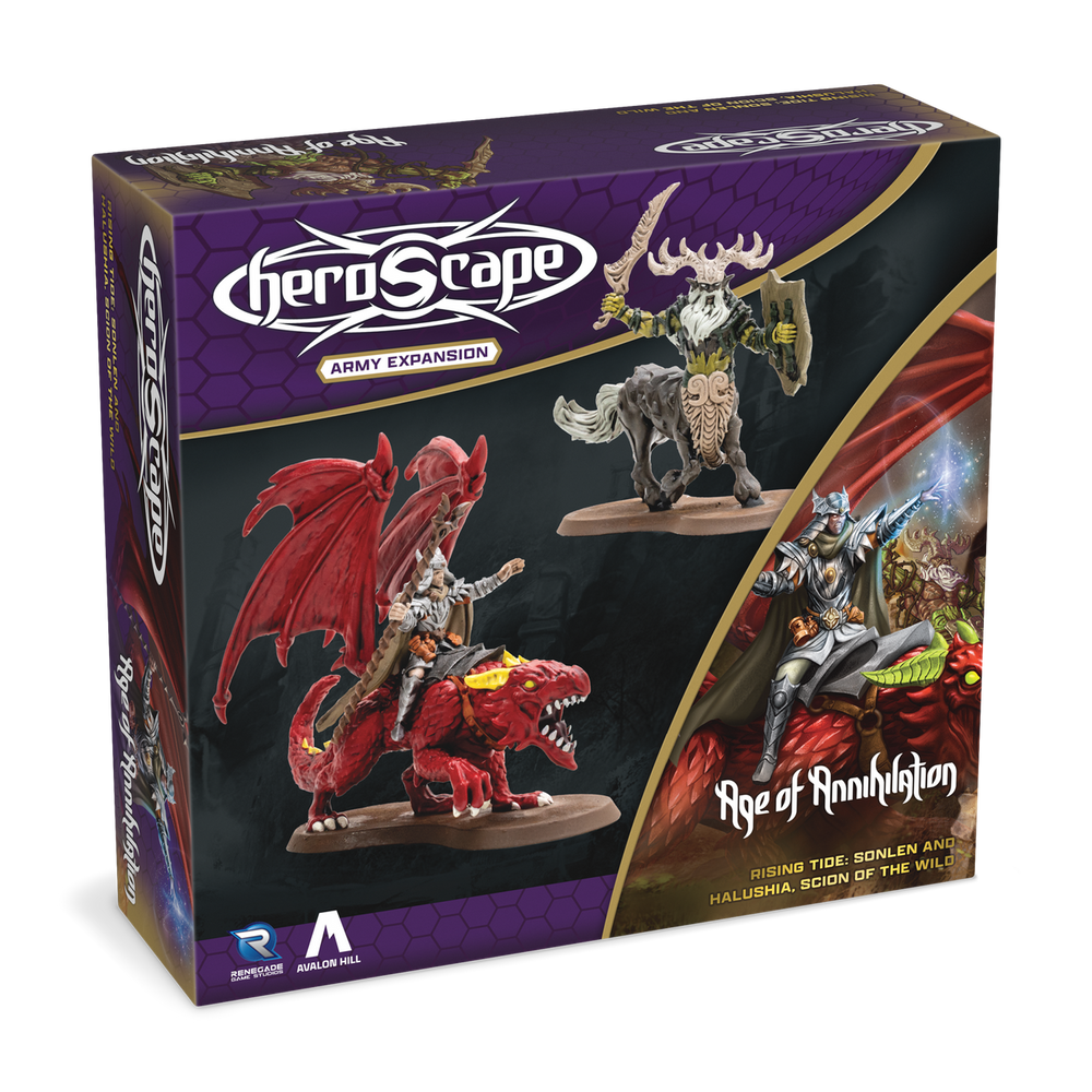 Heroscape: Rising ride: Sonlen & Halushia, Scion of the Wild Army Expansion