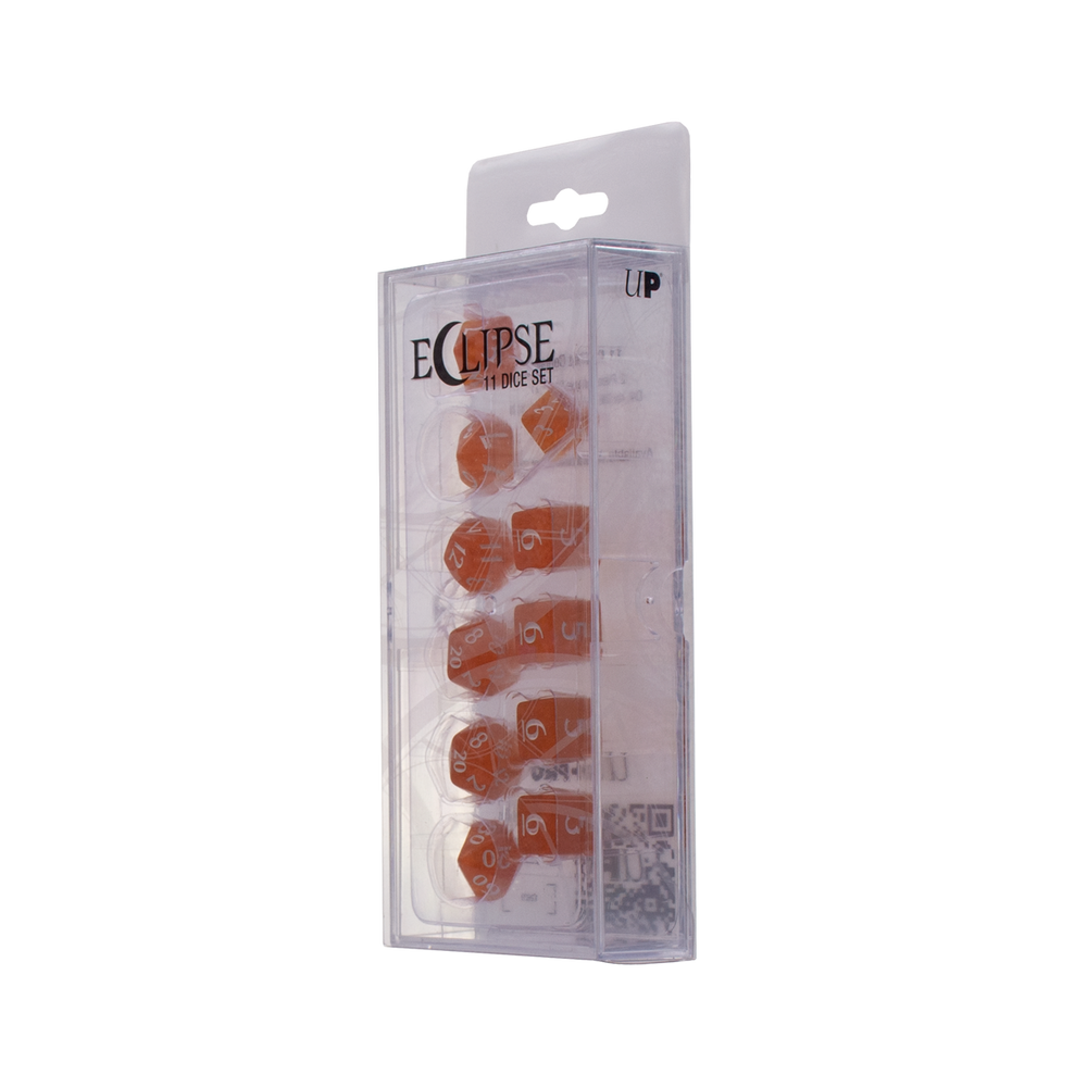Ultra PRO: 11-Dice Set - Eclipse (Pumpkin Orange)