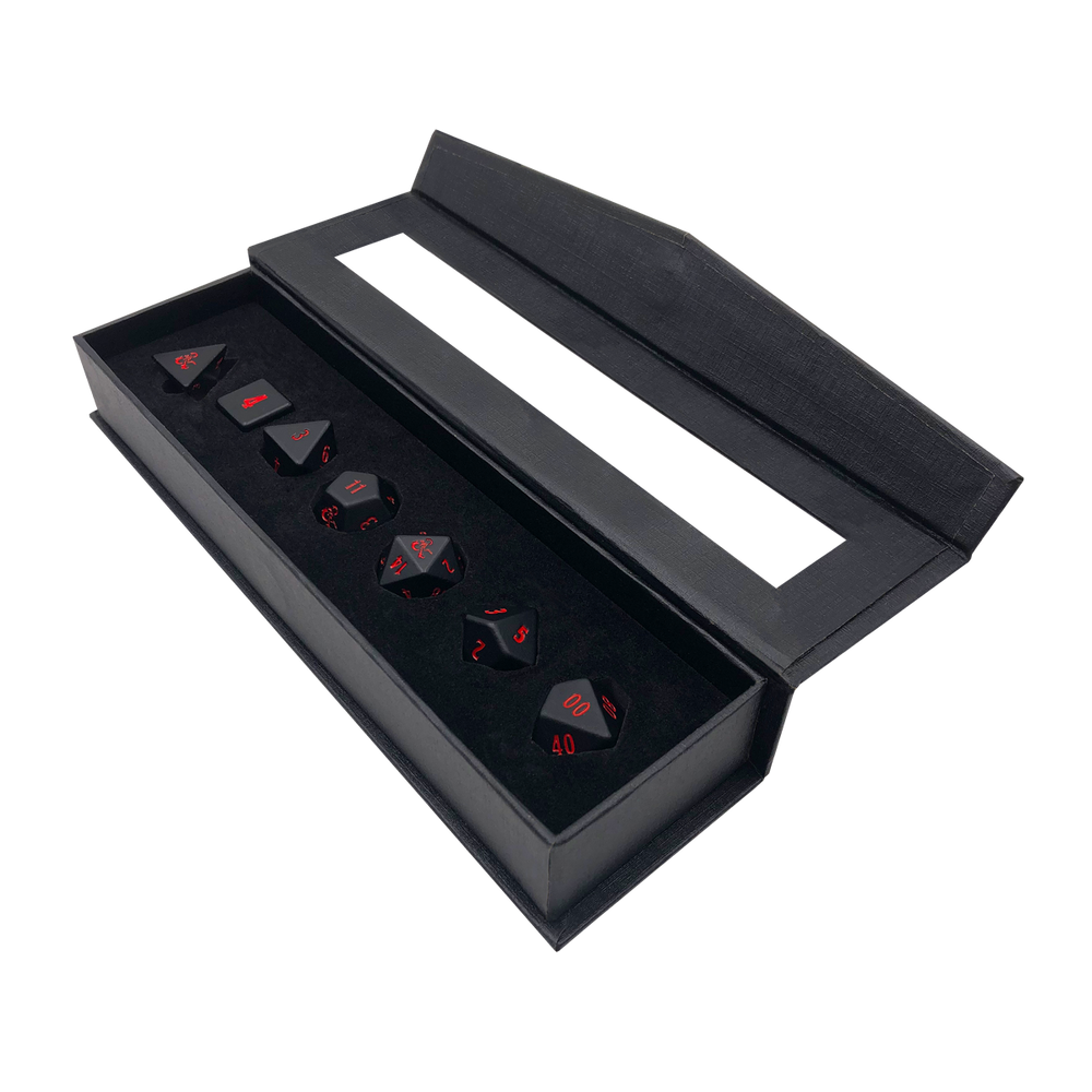Ultra PRO: Heavy Metal Dice - 7-Dice Set (Dungeons & Dragons)