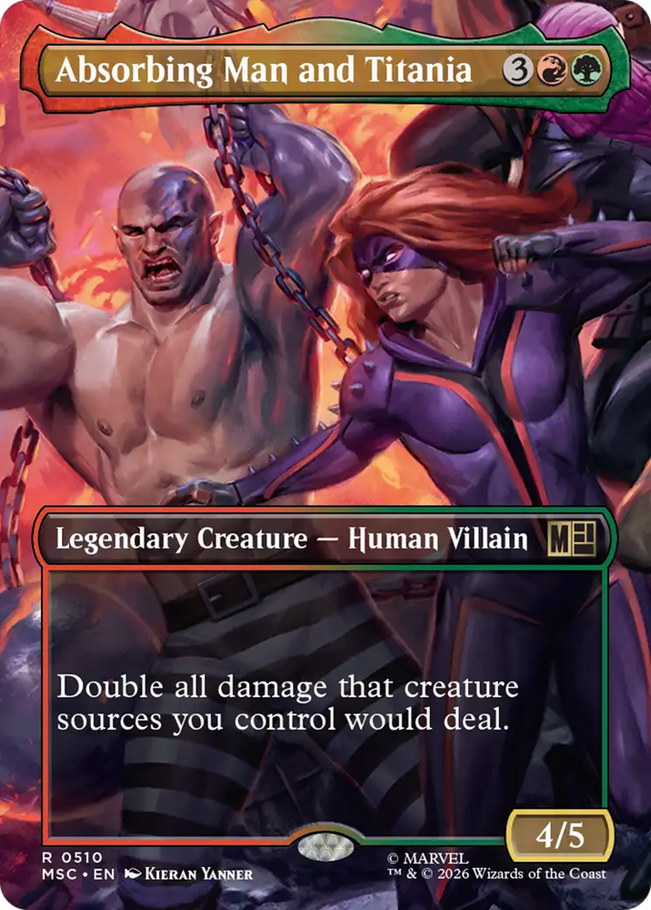 Absorbing Man and Titania (Borderless) [Marvel Super Heroes Commander]