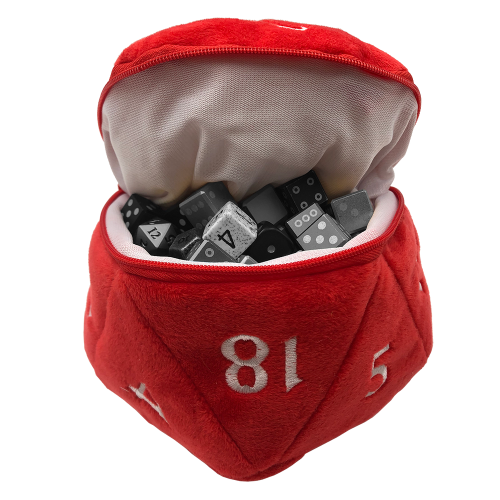 Ultra PRO: Dice Bag - Plush D20 (Red)