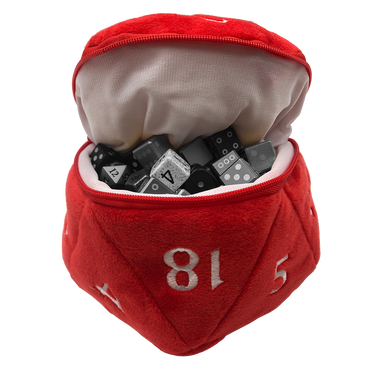 Ultra PRO: Dice Bag - Plush D20 (Red)