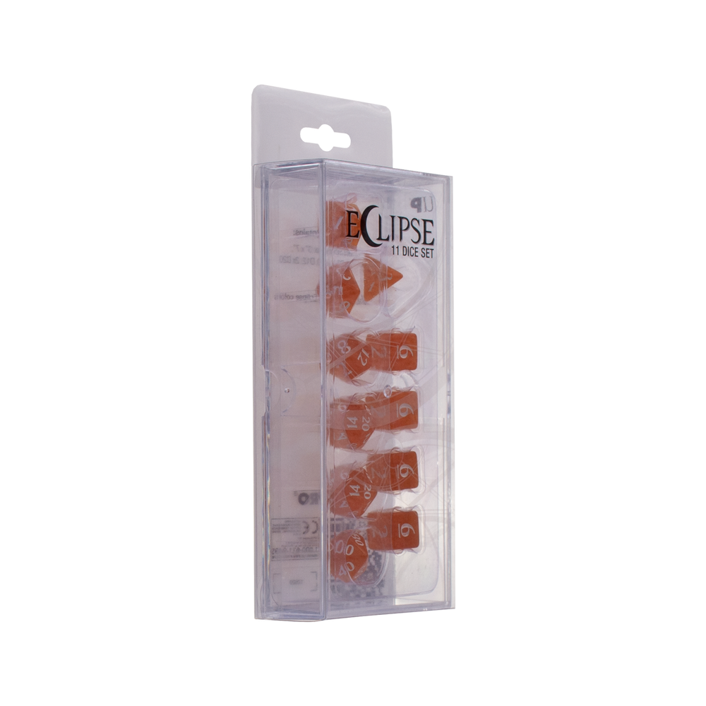 Ultra PRO: 11-Dice Set - Eclipse (Pumpkin Orange)