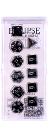 Ultra PRO: 11-Dice Set - Eclipse (Jet Black)