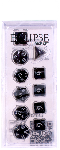 Ultra PRO: 11-Dice Set - Eclipse (Jet Black)