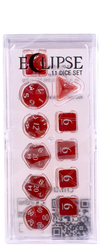 Ultra PRO: 11-Dice Set - Eclipse (Apple Red)