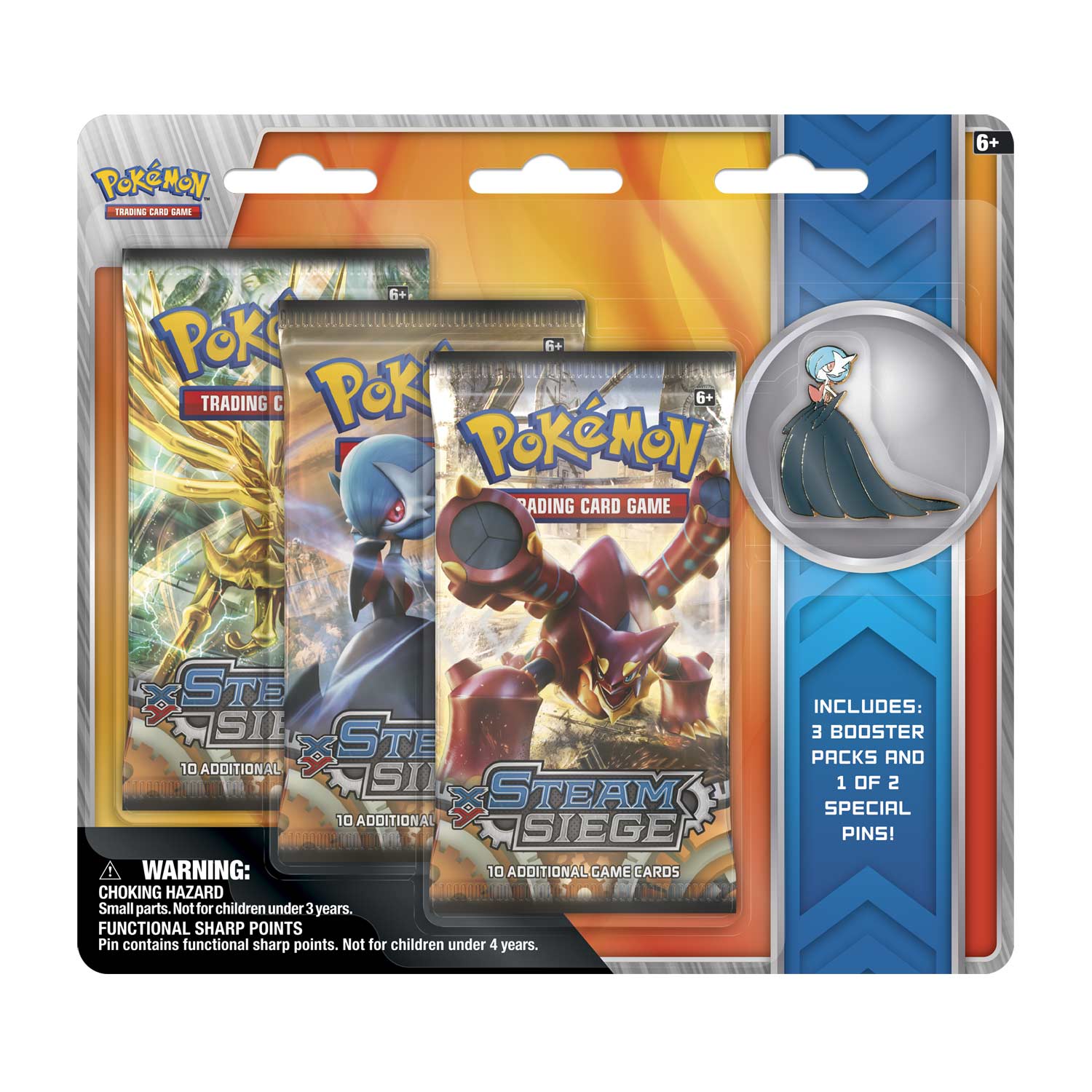 XY: Steam Siege - Collector's Pin 3-Pack Blister (Shiny Mega Gardevoir XY: Steam Siege - Collector's Pin 3-Pack Blister (Shiny Mega Gardevoir