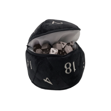 Ultra PRO: Dice Bag - Plush D20 (Black)