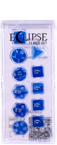 Ultra PRO: 11-Dice Set - Eclipse (Pacific Blue)