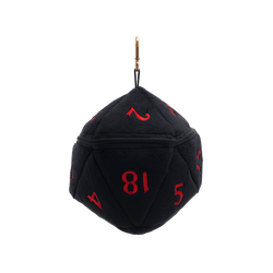 Ultra PRO: Dice Bag - Plush D20 (Dungeons & Dragons / Black & Red)