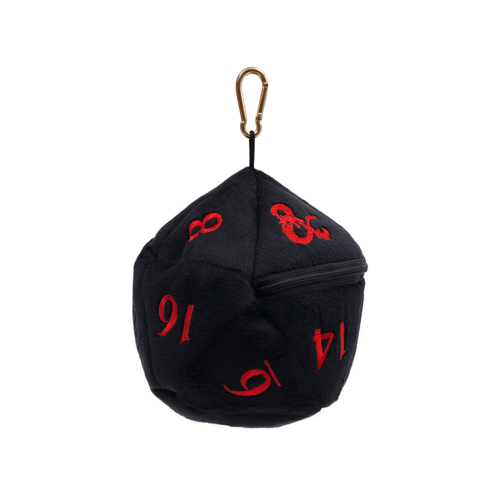 Ultra PRO: Dice Bag - Plush D20 (Dungeons & Dragons / Black & Red)