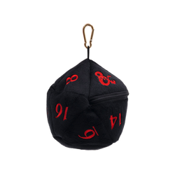 Ultra PRO: Dice Bag - Plush D20 (Dungeons & Dragons / Black & Red)