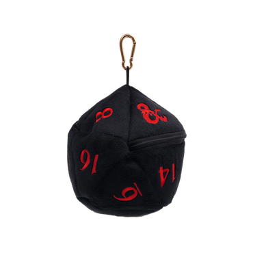 Ultra PRO: Dice Bag - Plush D20 (Dungeons & Dragons / Black & Red)