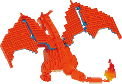 Pokemon Charizard Deluxe Nanoblock, Pokémon Series Building Kit, Ages 15+, 770 pieces