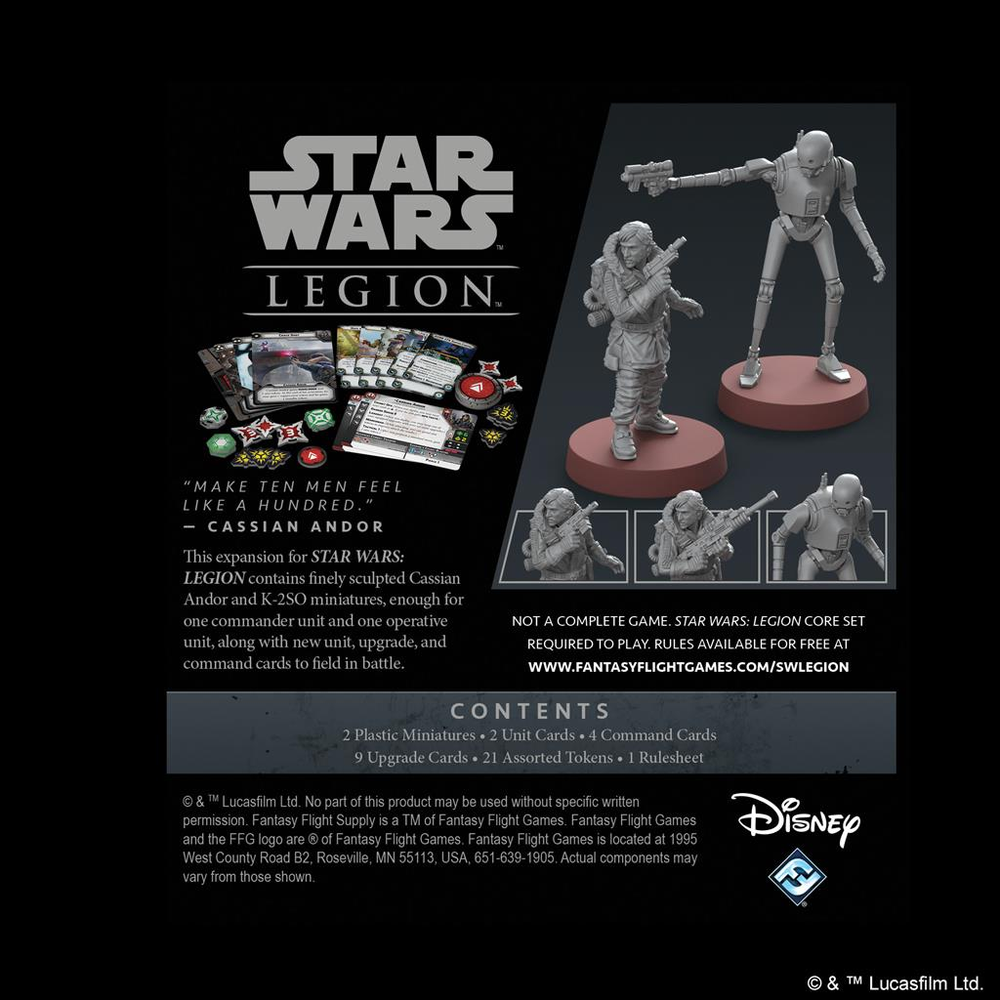 Star Wars: Legion - Cassian Andor and K-2SO Commander Expansion