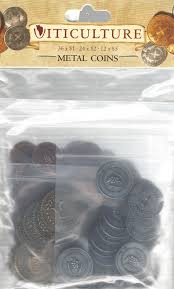 Viticulture metal coins