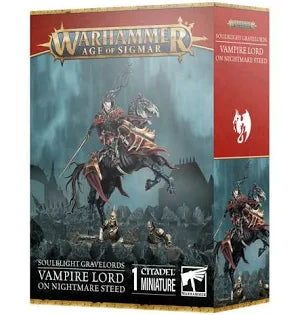 Warhammer Age of Sigmar: Soulblight Gravelords - Vampire Lord on Nightmare Steed (91-82)